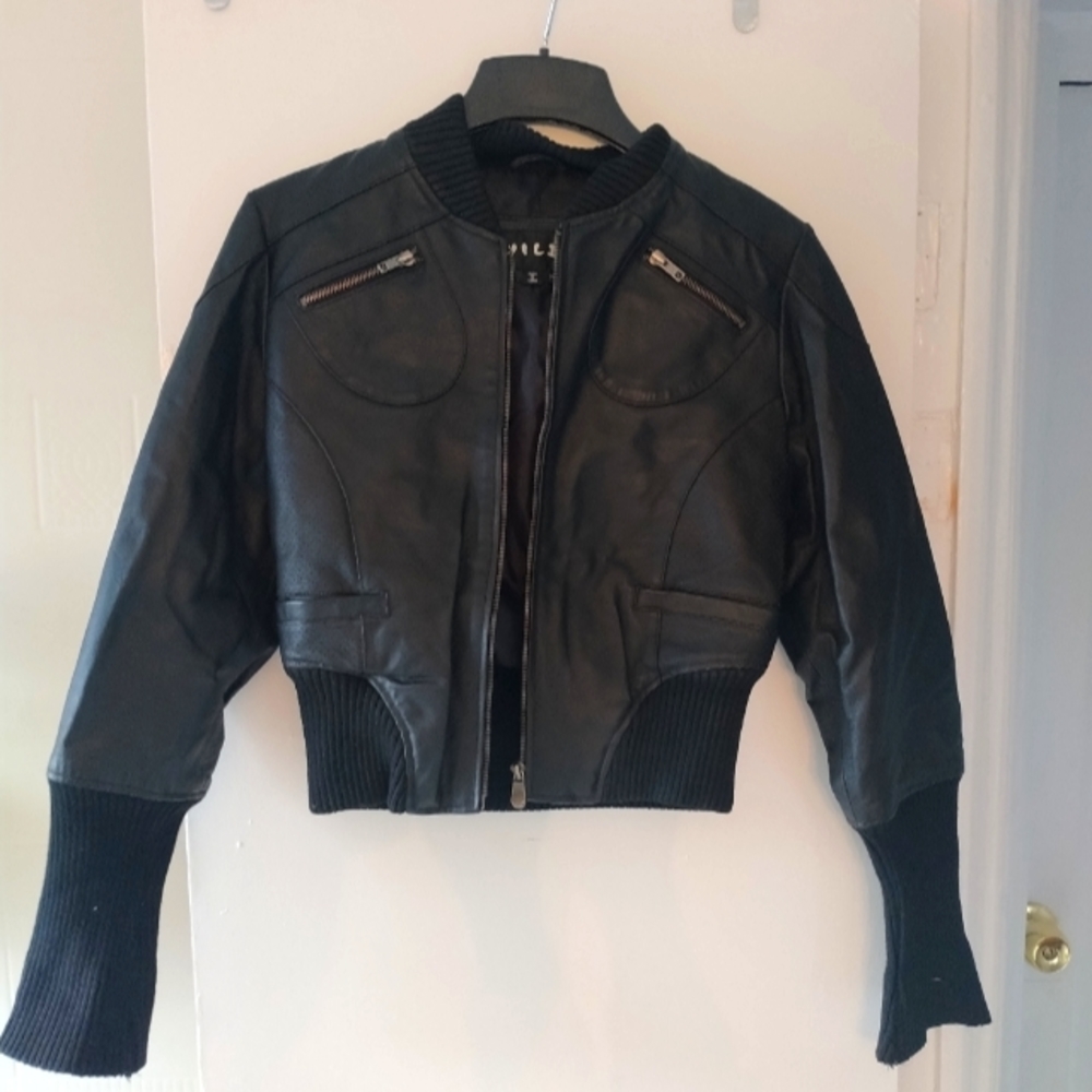 Women's Genuine Leather Blank Jacket